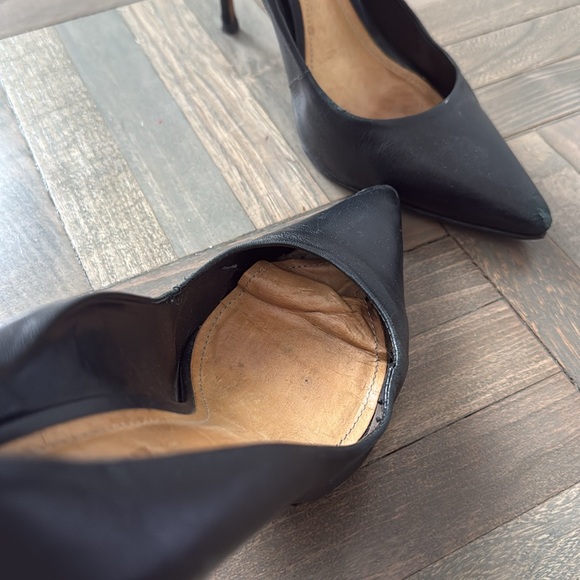 Schutz Black Leather Stiletto Pumps - Picture 14 of 15